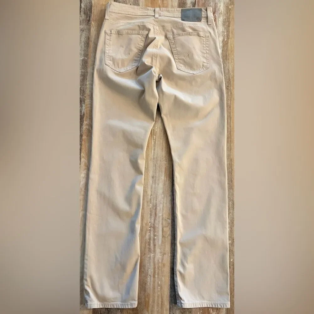 Ag Adriano Goldschmied Pants Men's Size 30 X 32 Everett Slim Straight Khaki Tan